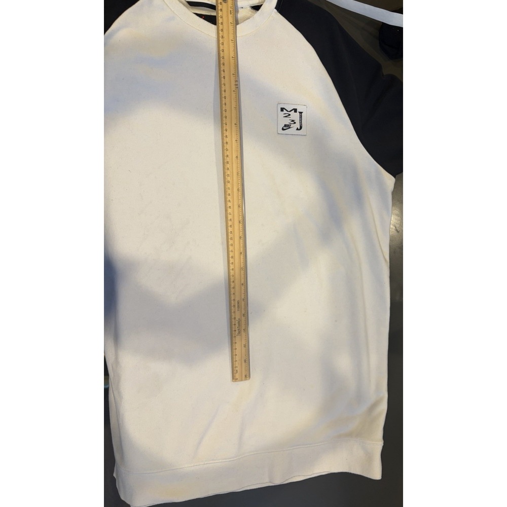 Nike Air Jordan 23 Engineered Men XL White Black Raglan Crewneck Sweatshirt - Picture 8 of 11